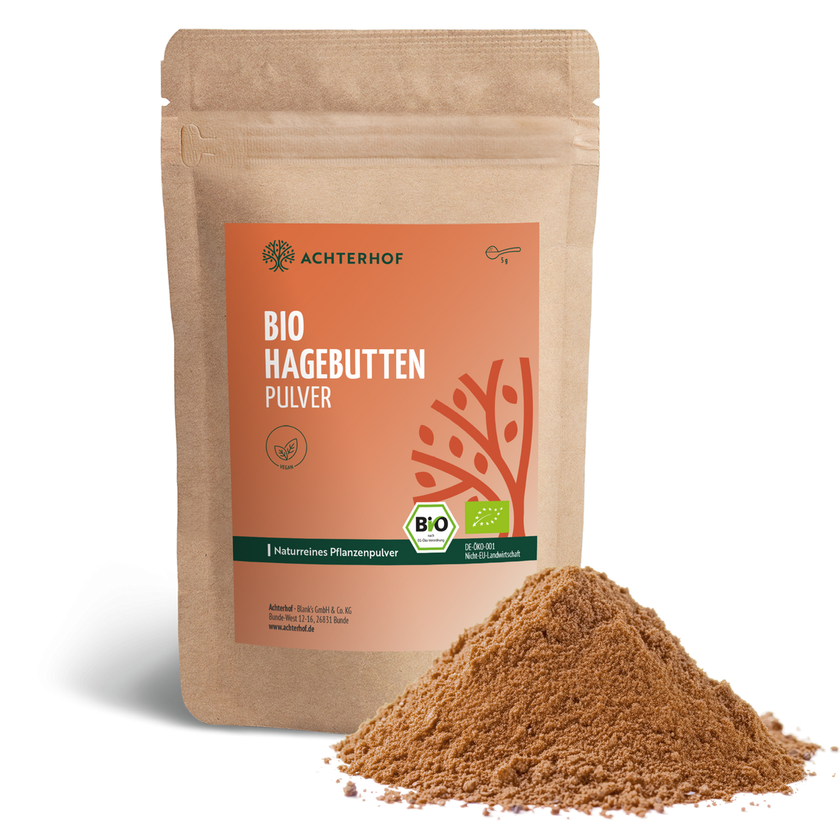 Poudre de cynorrhodon Bio (1000g)