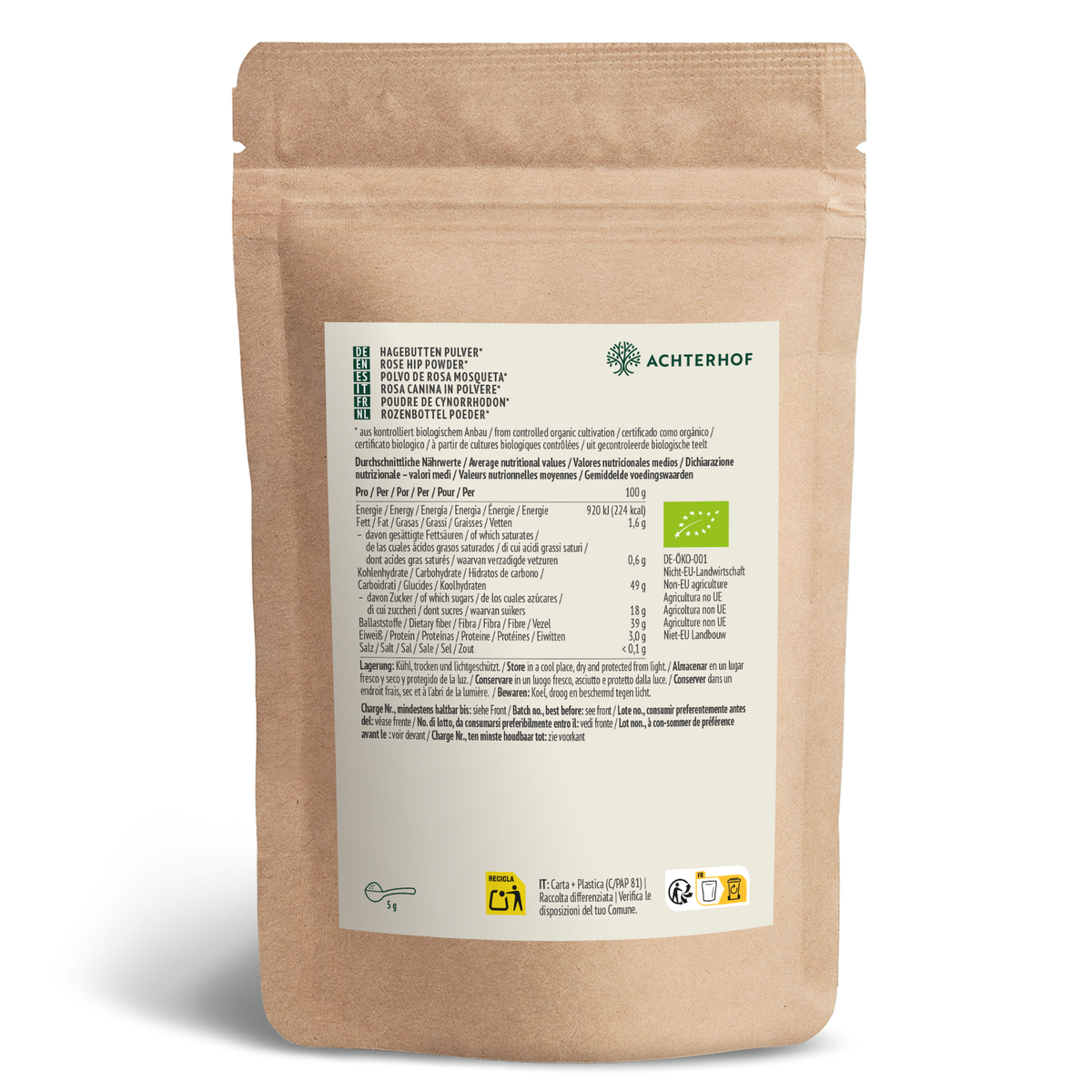 Poudre de cynorrhodon Bio (1000g)