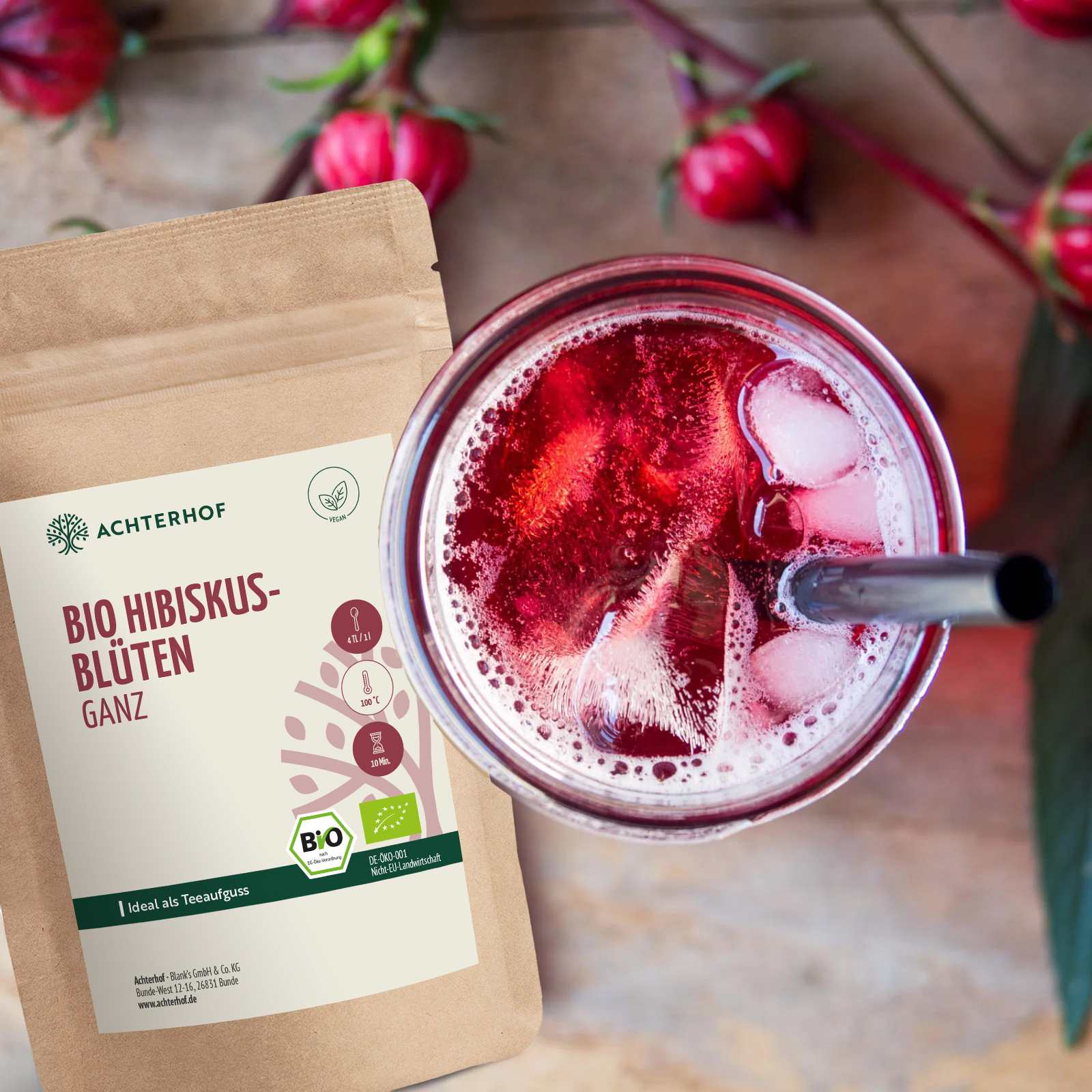 Bio Hibiskusblüten ganz (250g)