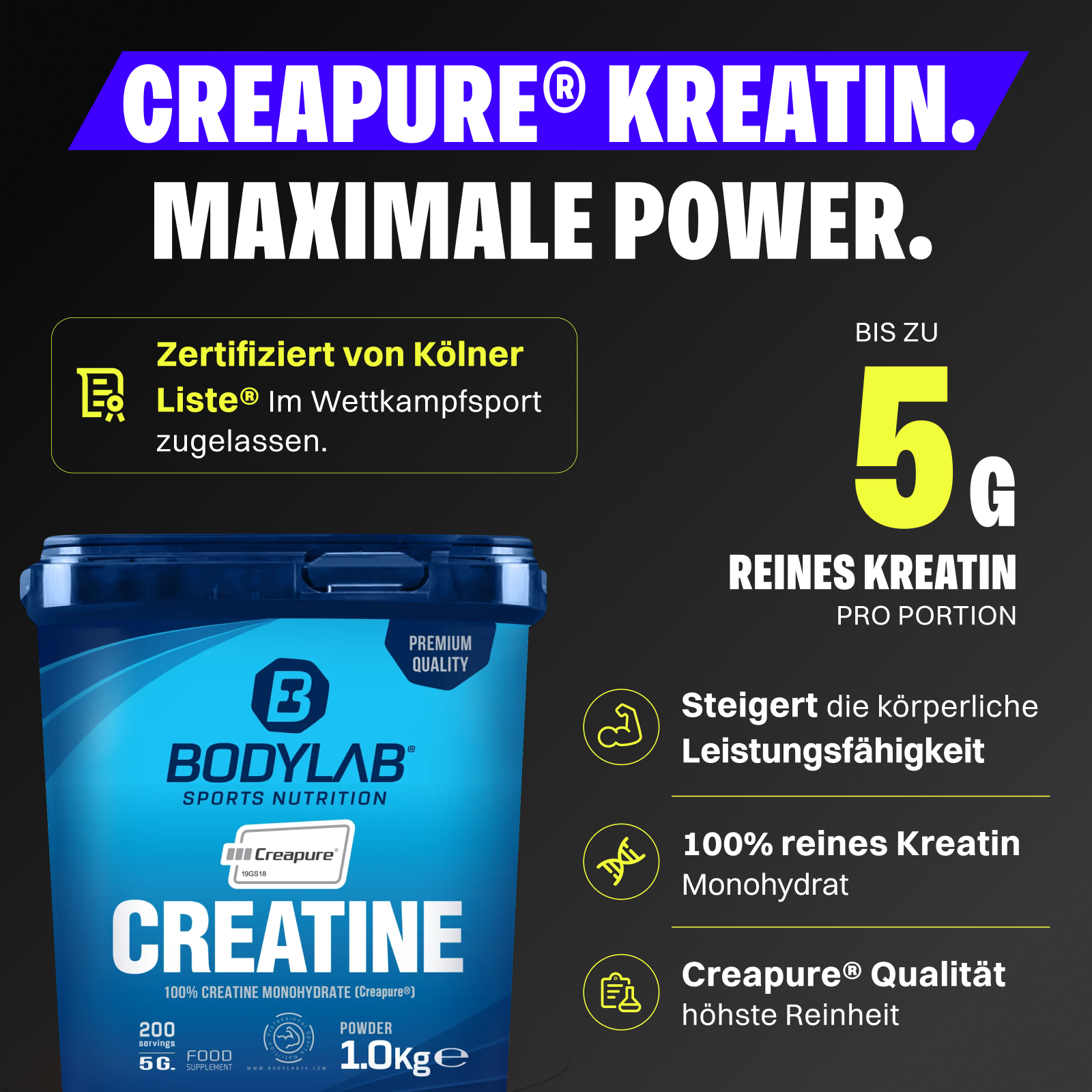 Créatine (Creapure®) (500g)