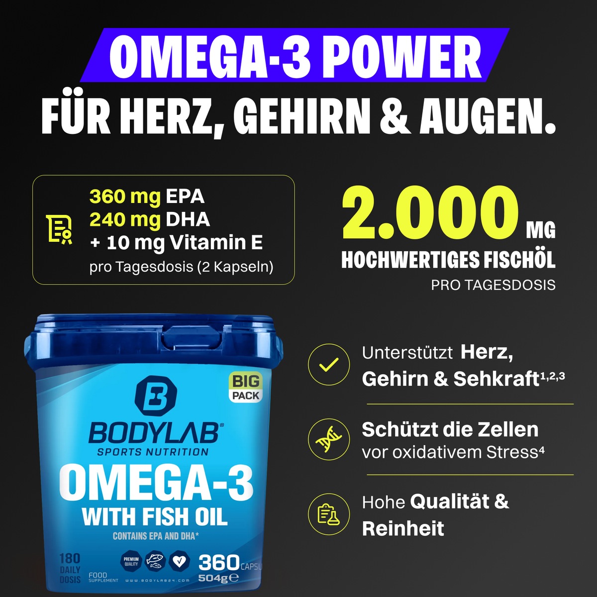 GROS PACK Oméga-3 (360 gélules)