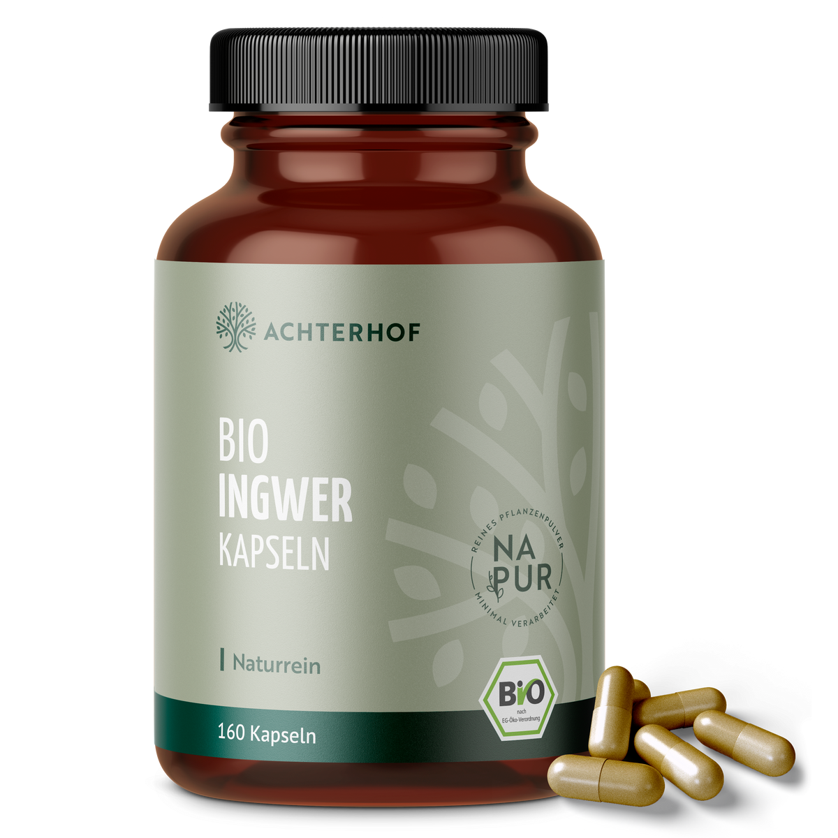 Ingwer Kapseln Bio (160 Kapseln)