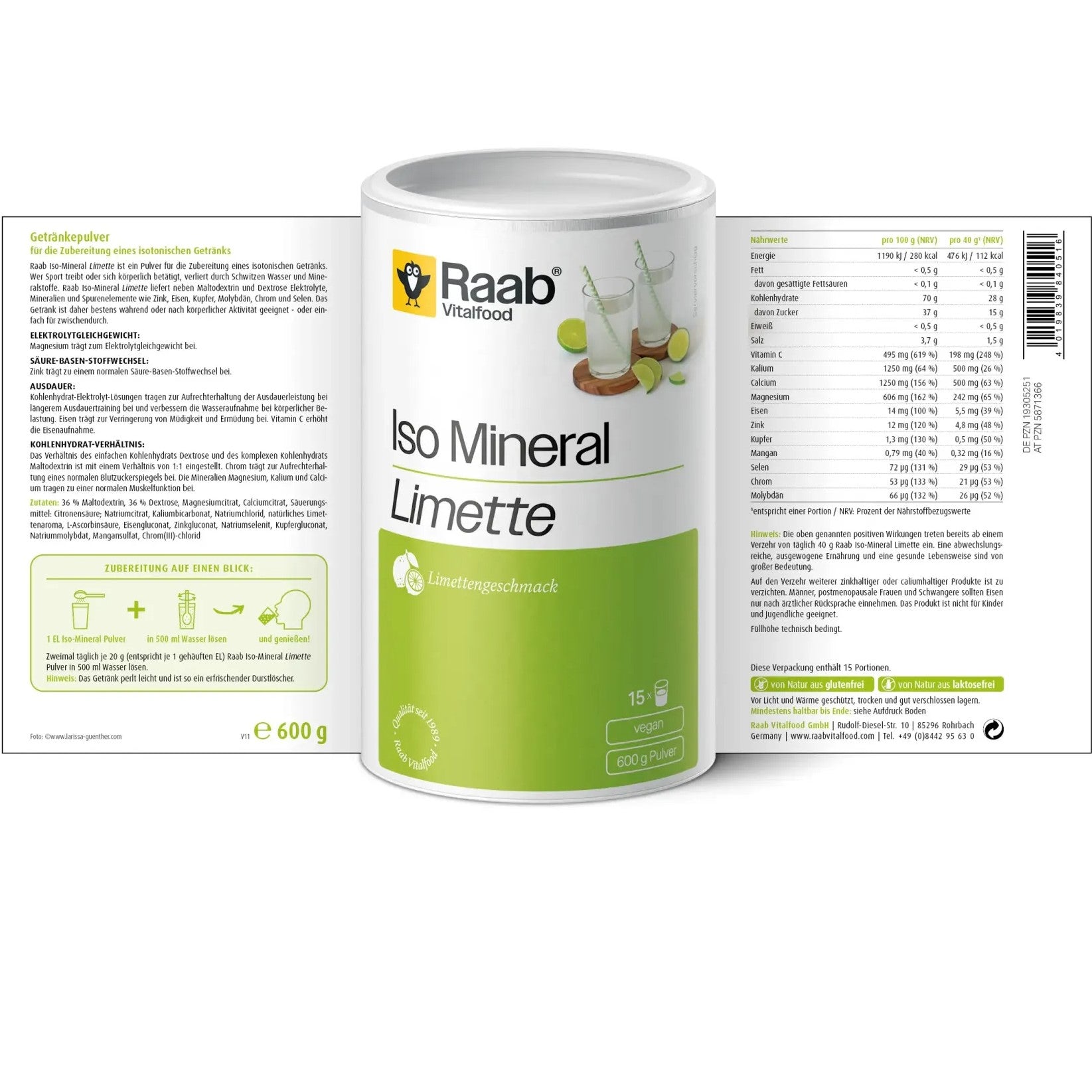 Iso Mineral Limette (600g)