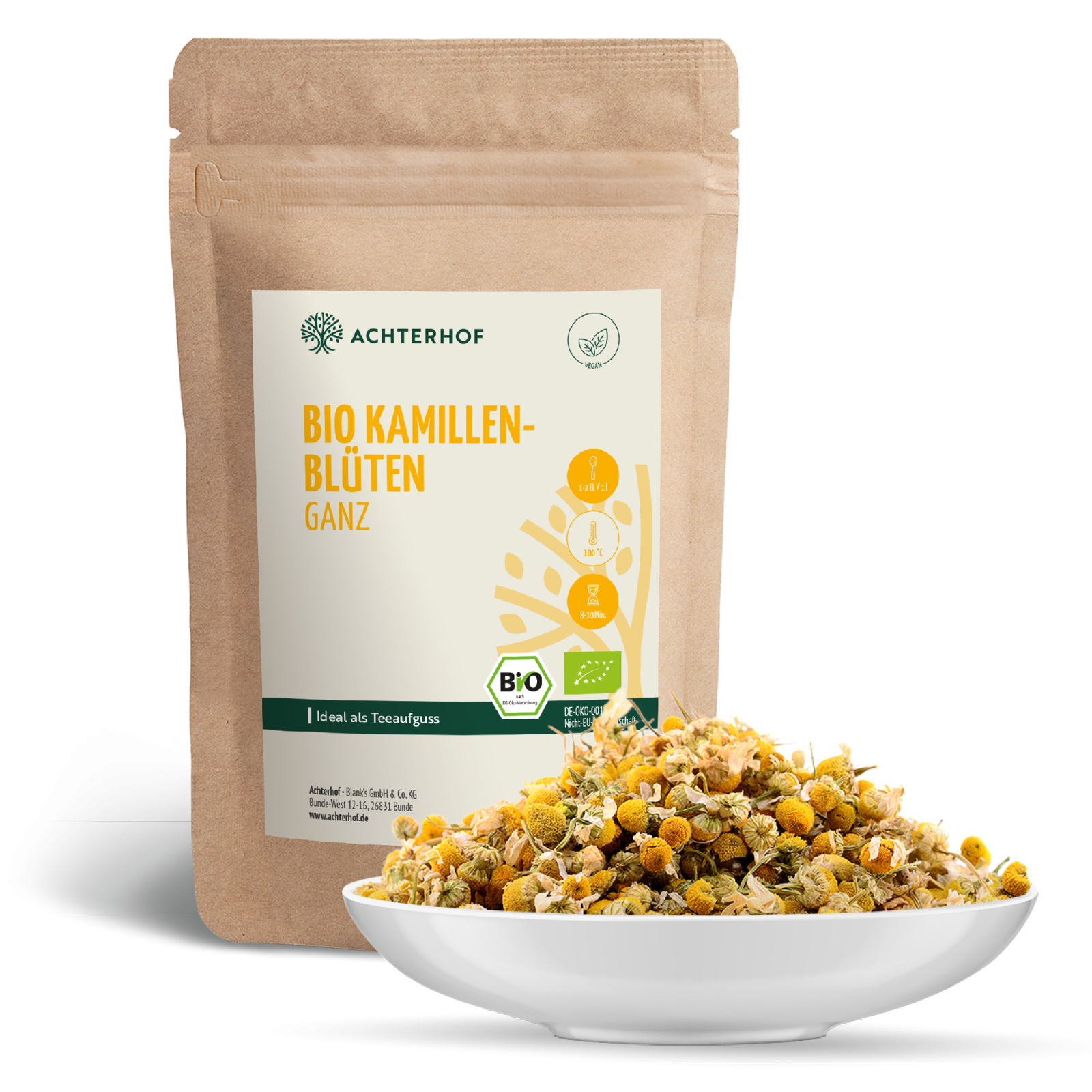 Kamillenblüten ganz Bio (250g)