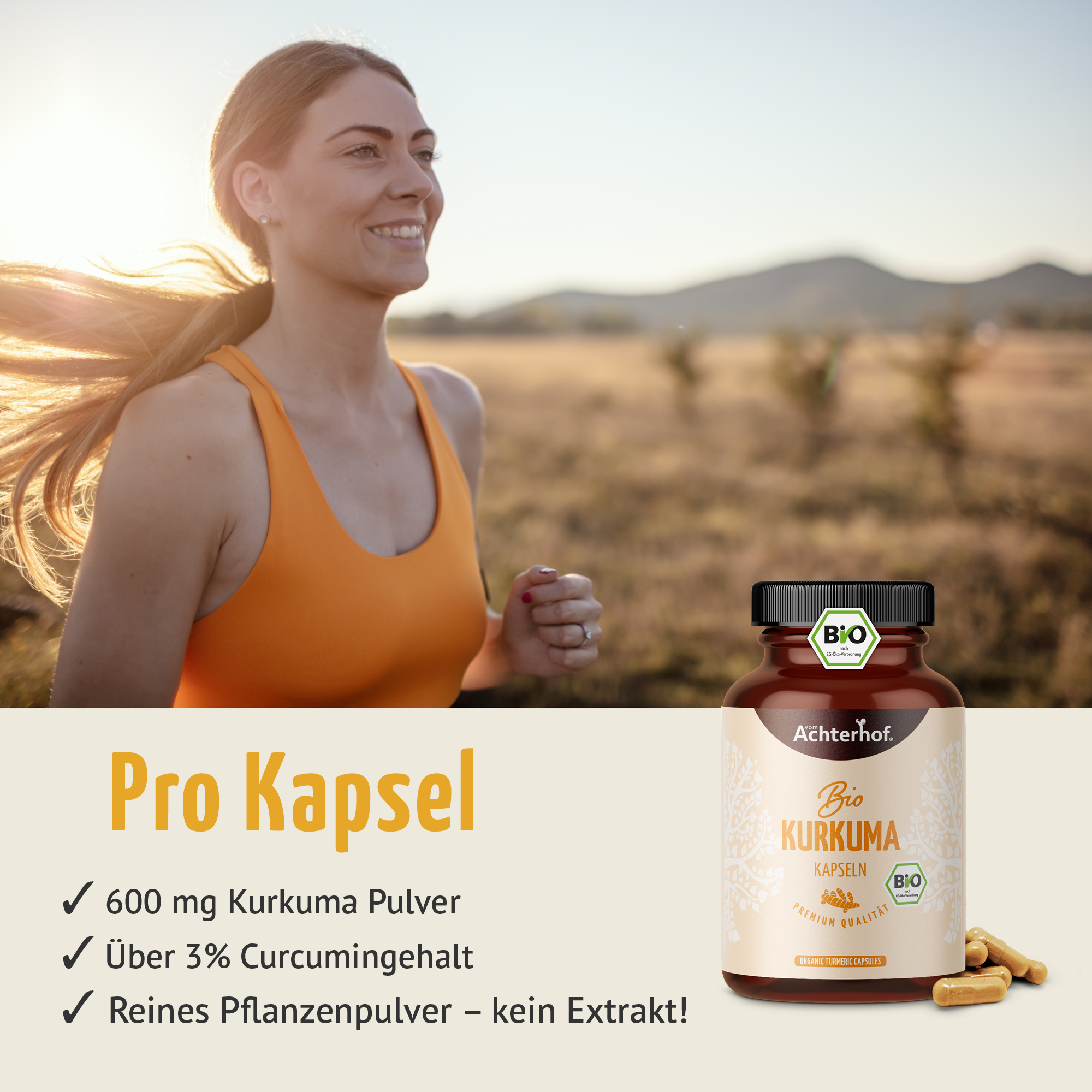 Kurkuma Kapseln Bio (180 Kapseln)