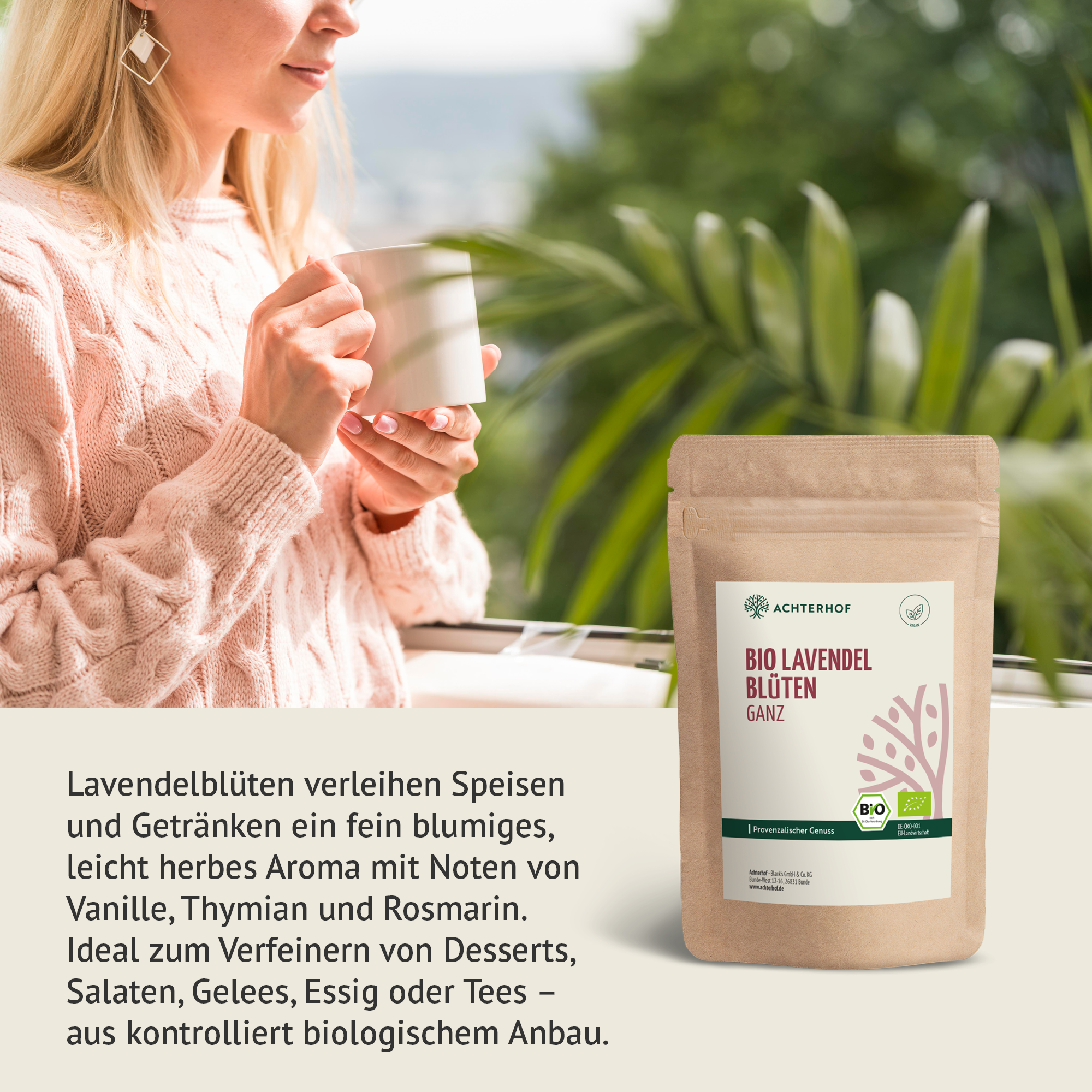 Lavendelblüten ganz Bio (500g)