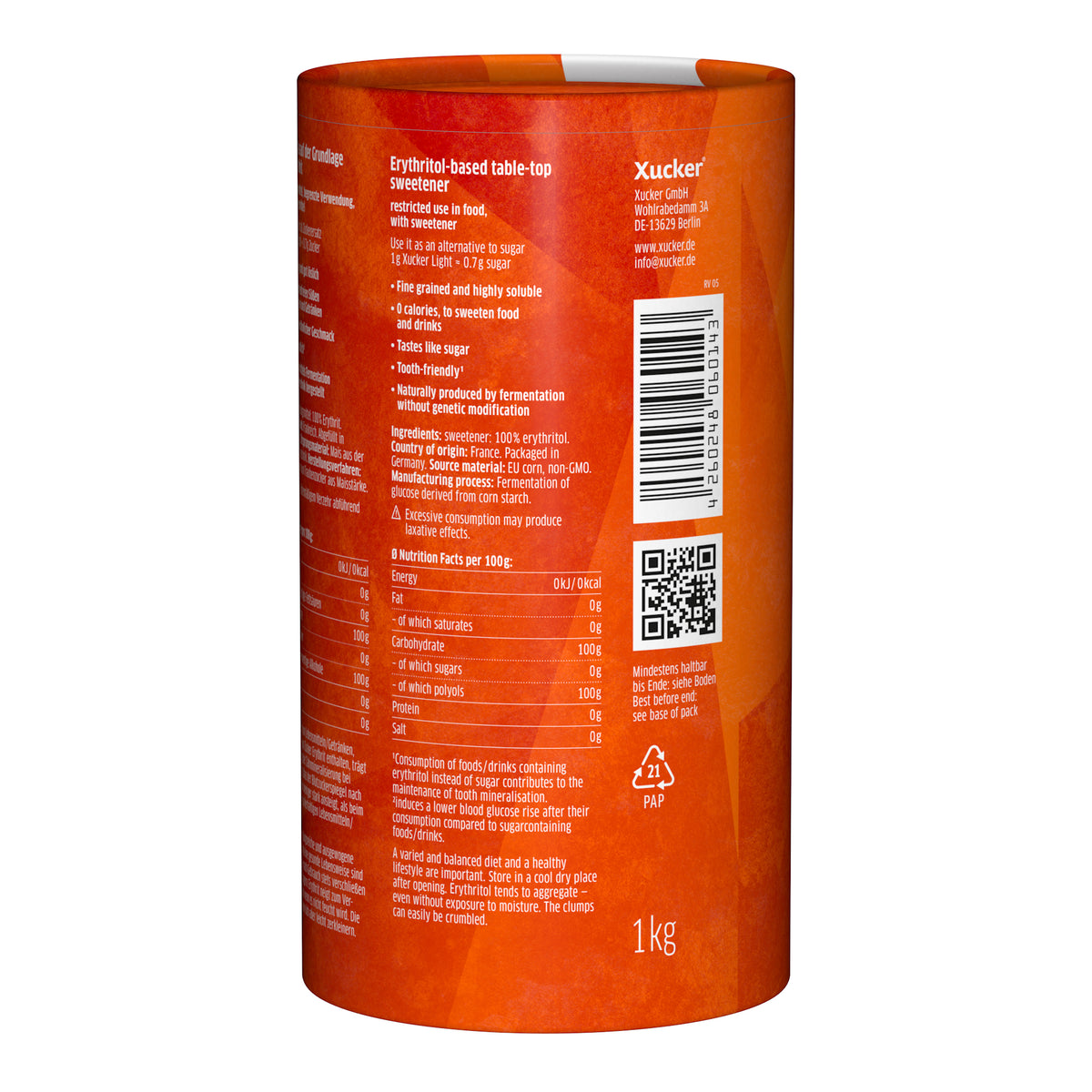 Xucker light érythritol européen (1000g)