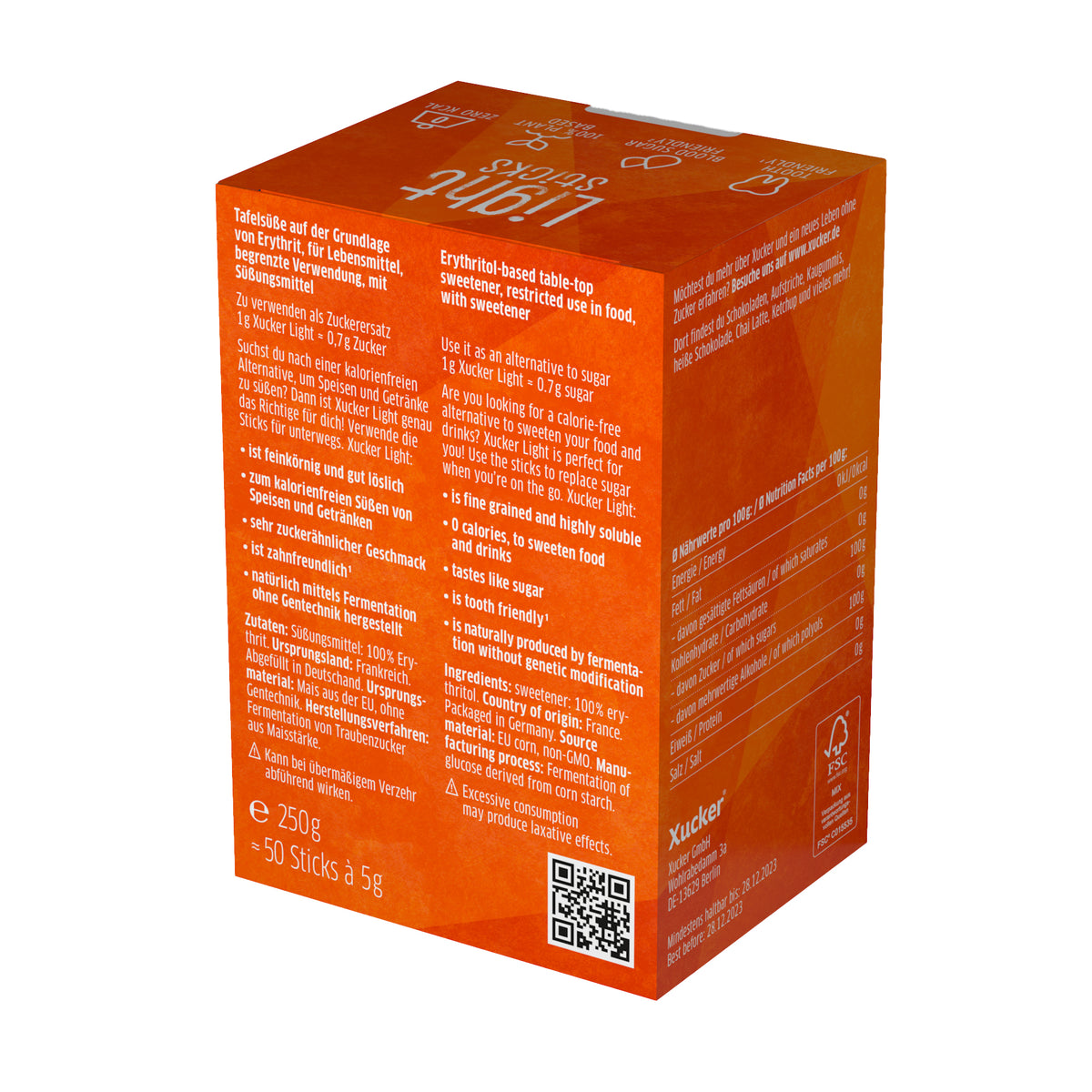 Xucker light sachets (50x5g)