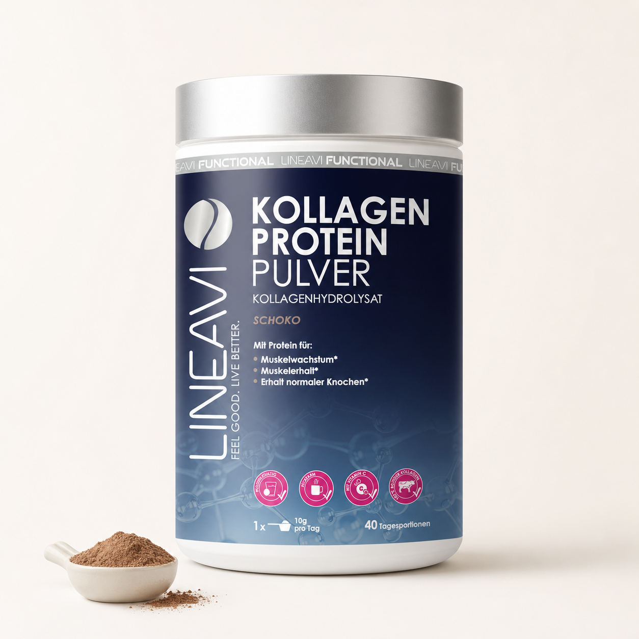 Kollagen Proteinpulver (400g) Schokolade