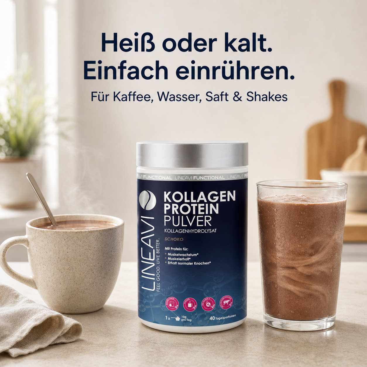 Kollagen Proteinpulver (400g) Schokolade