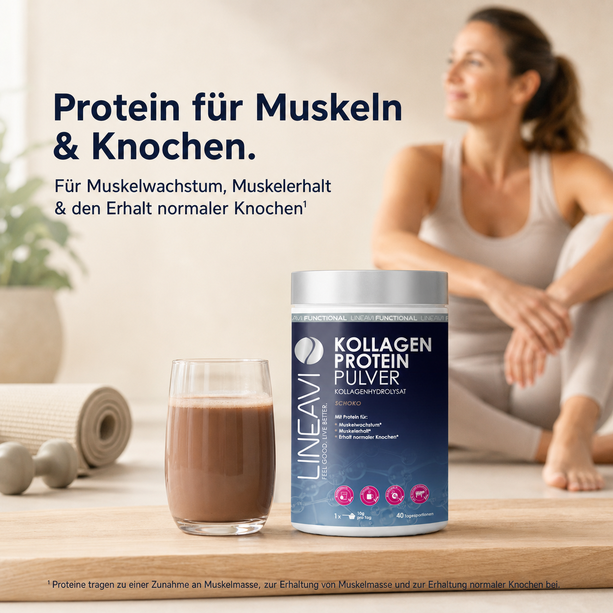 Kollagen Proteinpulver (400g) Schokolade
