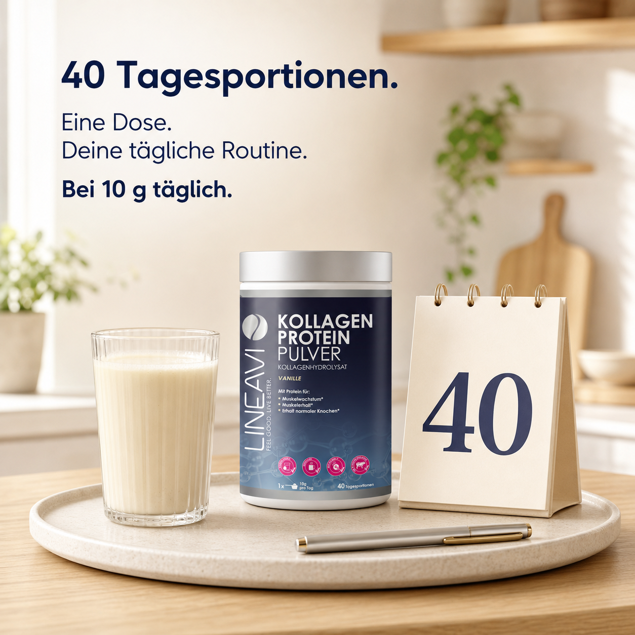 Kollagen Proteinpulver (400g) Vanille