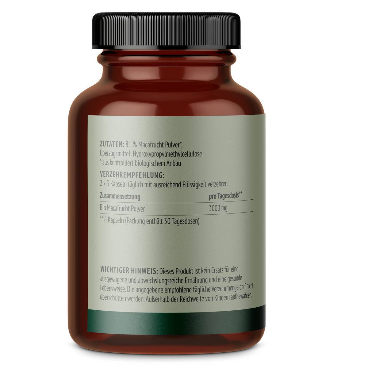 Maca capsules bio (180 capsules)