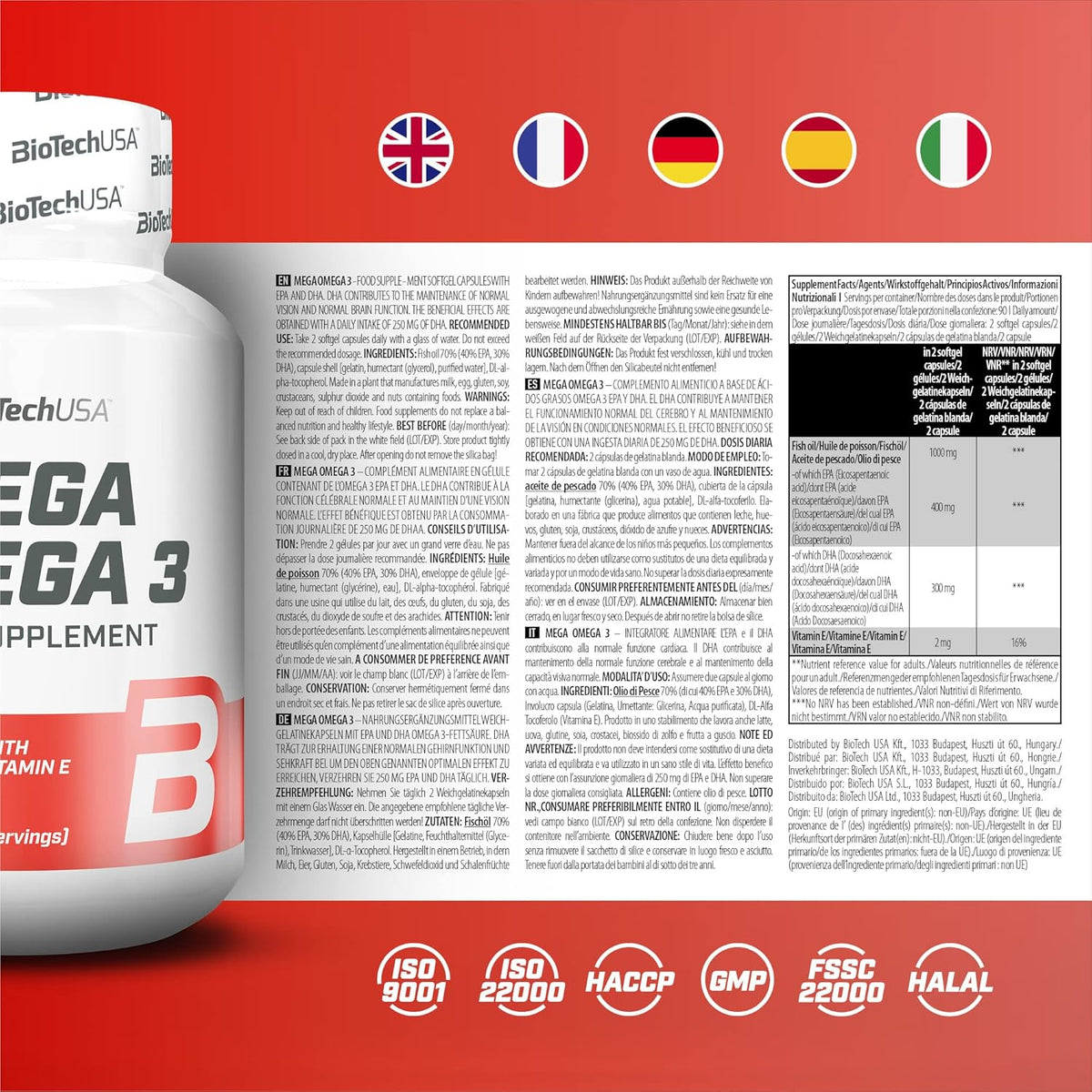 Mega Omega 3 (90 gélules)