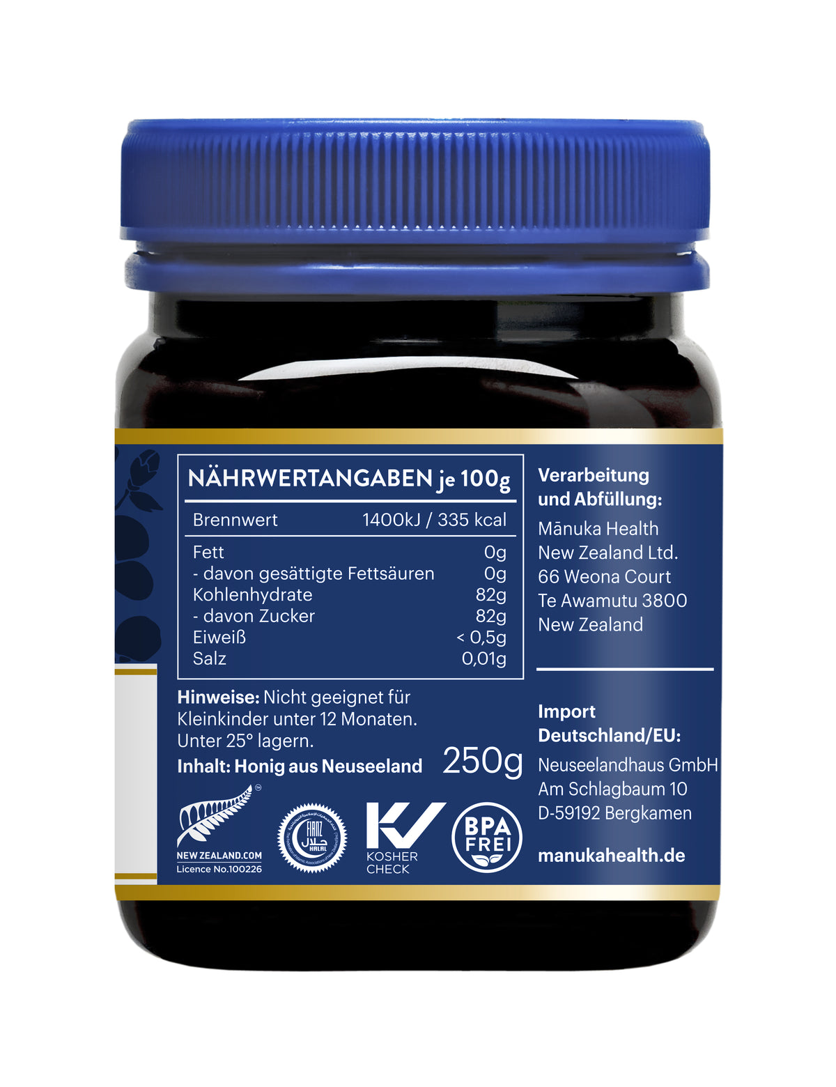 Miel de Manuka MGO 100+ (250g)