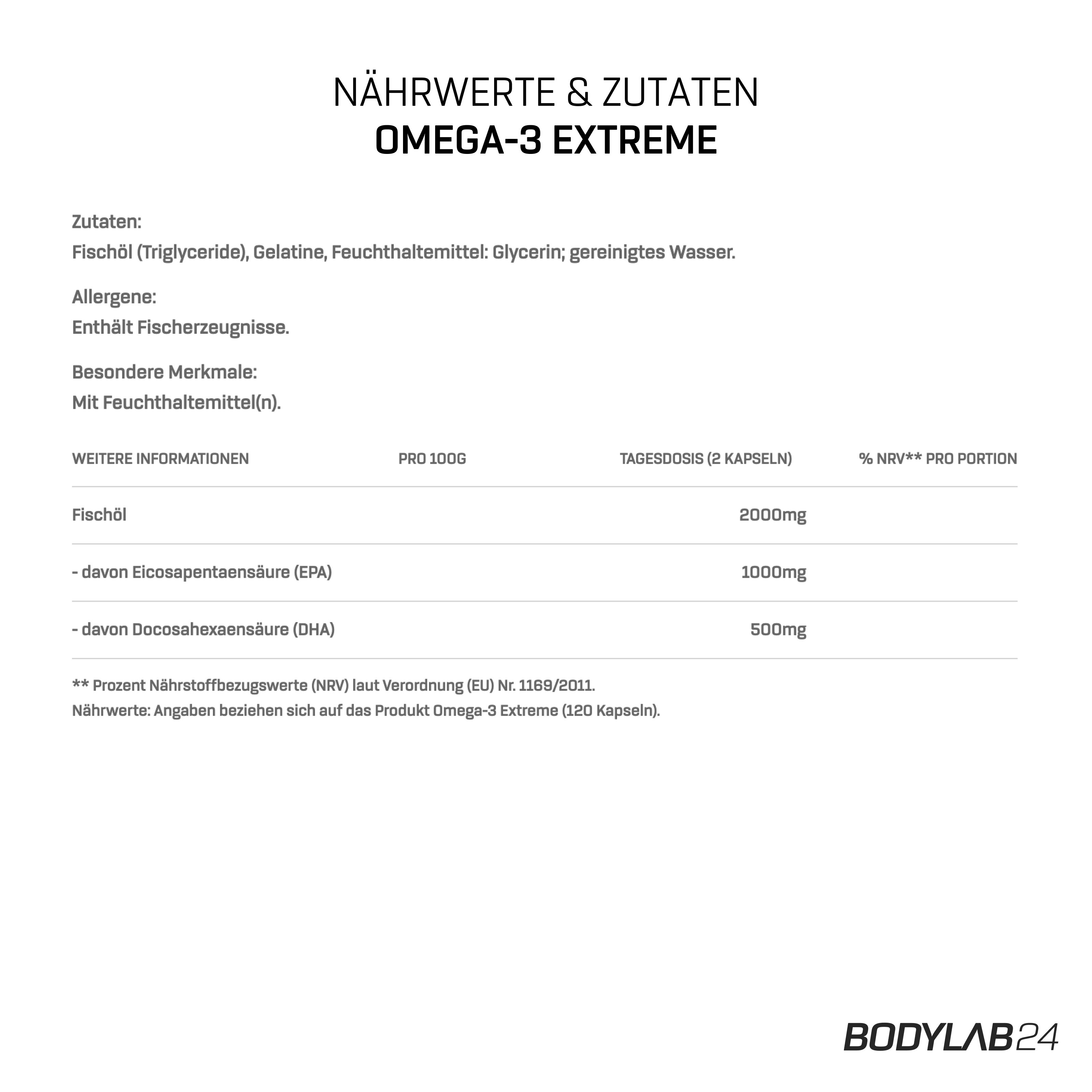 Omega-3 Extreme (2x120 Kapseln)