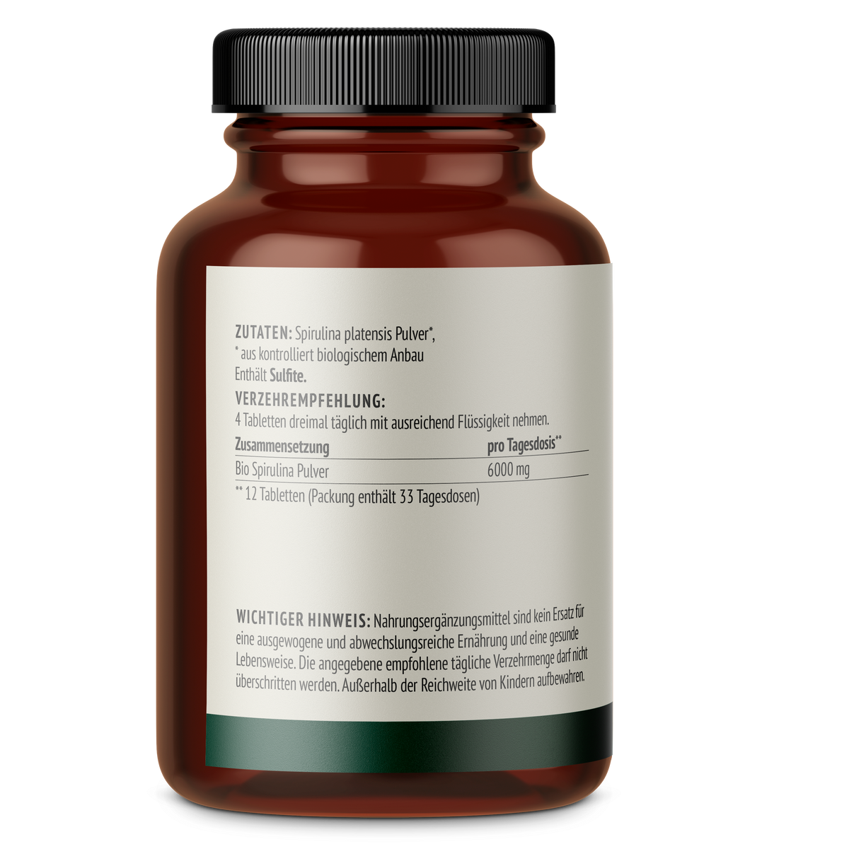 Spiruline bio en comprimés (400 comprimés)