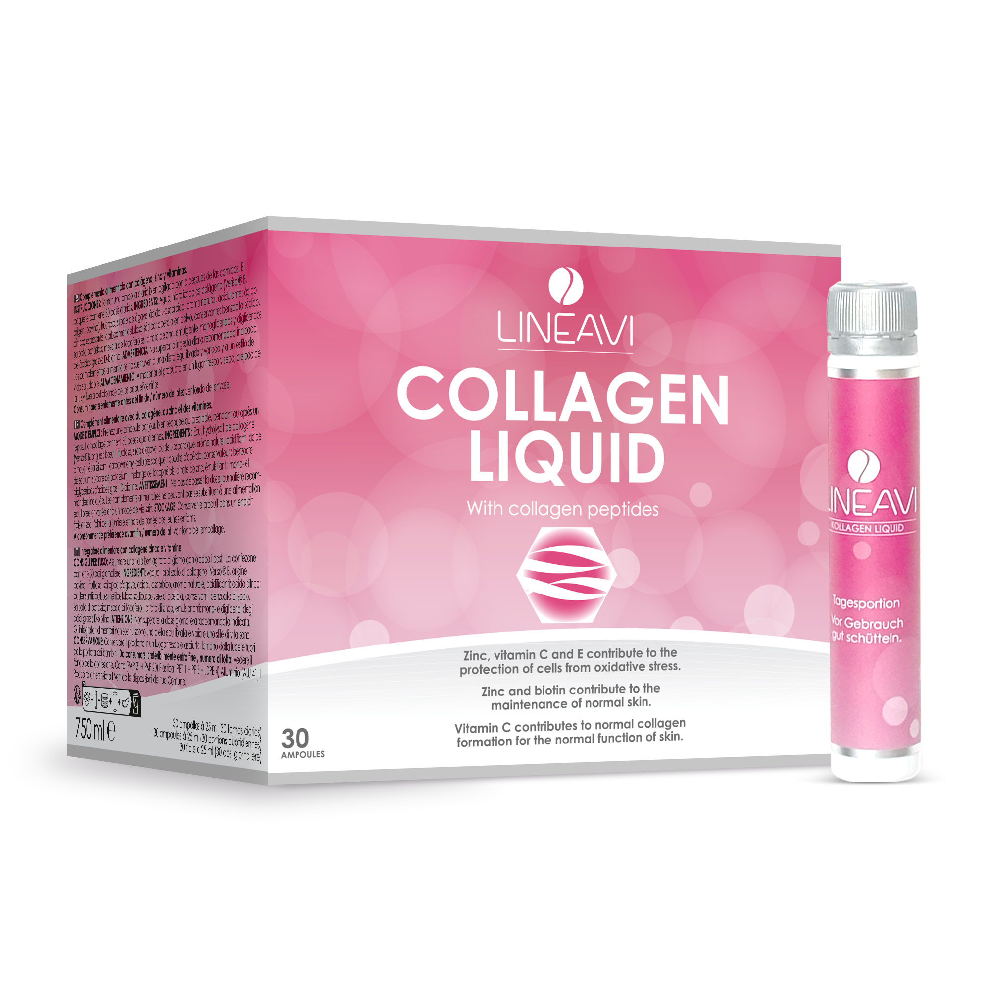 LINEAVI Kollagen Liquid (30x25ml Trinkfläschchen)
