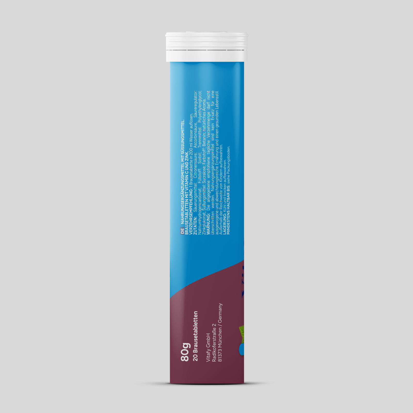 Vitamine C + Zinc - Cassis (20 comprimés effervescents)