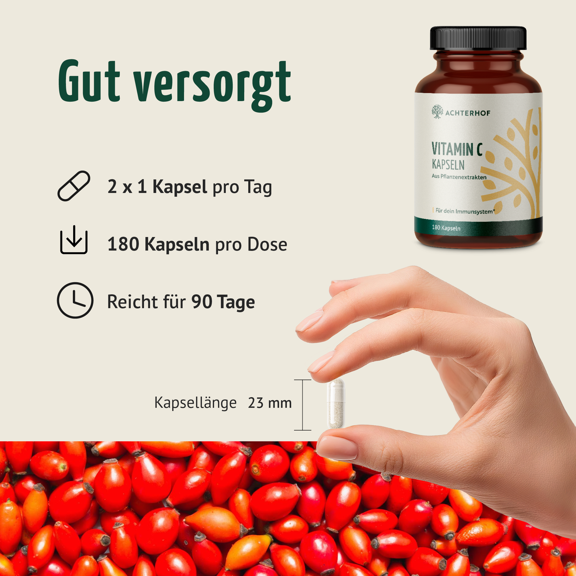 Gélules de vitamine C (180 gélules)