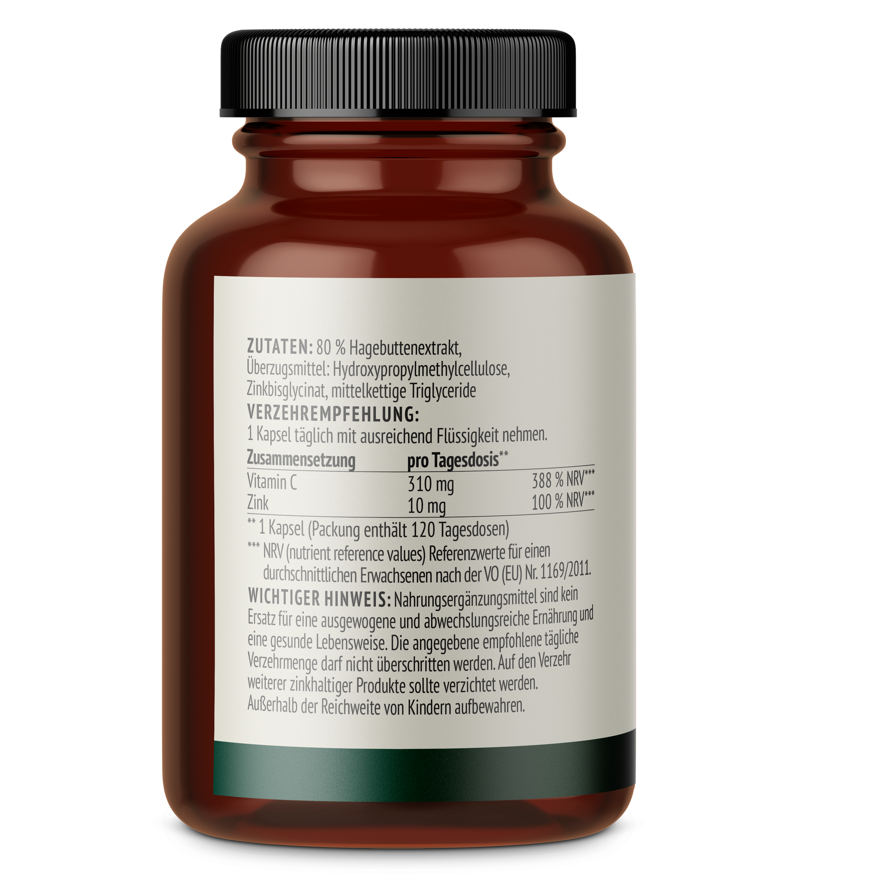 Gélules de Vitamine C et de Zinc (120 gélules)